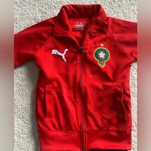 Puma Kids Red Soccer Jacket